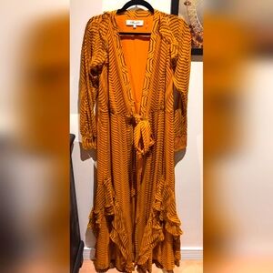 DVF (Diane Von Ferstenberg) Shawl Dress Long